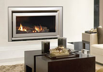 Escea IB850 Silver Fireplace
